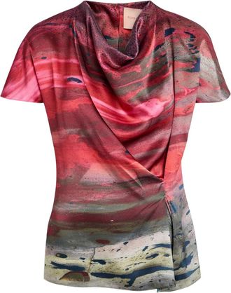 Roksanda Ilincic Zua draped top - Red