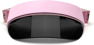 Jimmy Choo London Calix Logo-Branded Visor Sunglasses - Pink