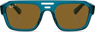 Ray-Ban Corrigan Bio-Based square-frame sunglasses - unisex - Acetate - 54 - Blue