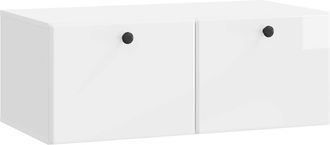 vidaXL Mueble De Tv De Pared 78,5 X 41 X 30 Cm Blanco Brillante Vidaxl