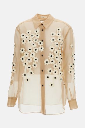 Khaite Camicia Argo Con Applicazioni Floreali