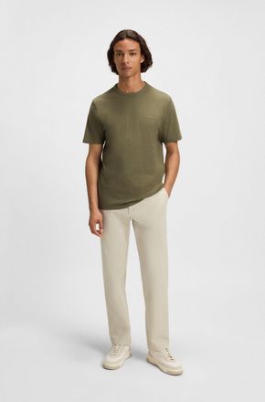 Boss Orange by Hugo Boss T-Shirt BOSS ORANGE Tegood, Herren, Gr. XXL, gr&uuml;n (open gr&uuml;n342), Single Jersey, Obermaterial: 100% Baumwolle, regular fit normal, Rundhals, eingesetz