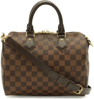Louis Vuitton Pre-owned Damier Boston Bag - Dames - Vintage Handtas - Bruin - ONE Size - Vintage