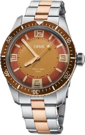 Oris Divers Sixty-Five Collective C.04 Automatic Brown Dial Watch 01 400 7772 4316-Set