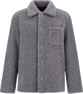 Herno Teddy Jacket - Heren - Jassen - Grijs - XL - Polyester - Jassen