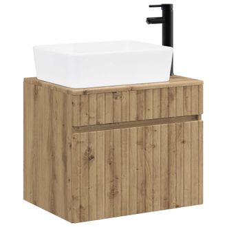 vidaXL Juego De Muebles De Ba&ntilde;o Roble Artisan Madera De Ingenier&iacute;a Vidaxl