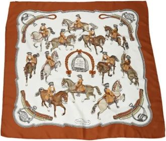 Herm&egrave;s Pre-owned Silk scarves - Dames - Vintage Accessoires - Veelkleurig - ONE Size - Vintage