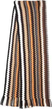 Missoni Zigzag Wool Scarf in 0002 Brown Multi at Nordstrom