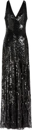 Jenny Packham Abito lungo Night Fever - Nero