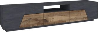 Dmora Mueble tv efecto madera arce, pizarra 220x43h46 cm