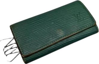 Louis Vuitton Pre-owned Leren Sleutelhanger - Dames - Vintage Accessoires - Groen - ONE Size - Leer - Vintage