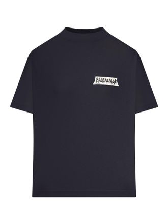 Balenciaga WOMENS MEDIUM FIT MASKING TAPE T-SHIRT - Balenciaga - Woman