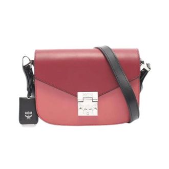 MCM Pre-owned Cross Body Bags, female, Red, Size: ONE SIZE Pre-owned Patricia Leather Shoulder Bag