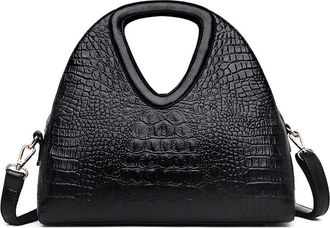 Generic Retro Style Purse and Handbag for Women Top Handle Satchel Crossbody Bag Fashion Large Ladies Tote Shoulder Bags (Black)