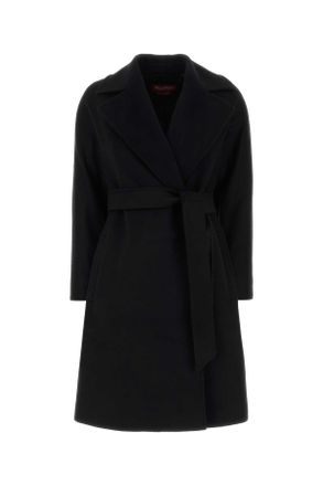MM Studio Black Wool Dravenna Coat