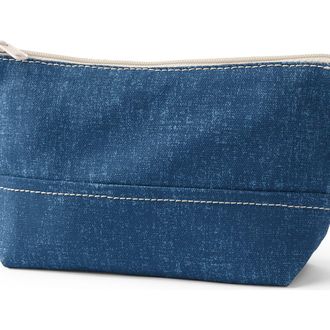 Lands End Zipper Canvas Pouch in Denim Blue at Nordstrom