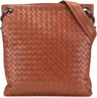 Bottega Veneta Borsa a tracolla con design Intrecciato in pelle 2008 - Marrone