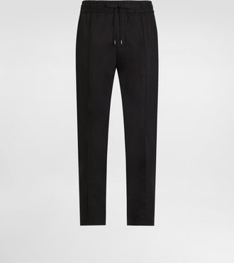 Dolce & Gabbana Cotton Gabardine Jogging Trousers - Man Pants And Shorts Black 50