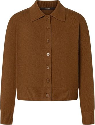 Windsor Cashmere Cardigan - Dames - Vesten - Bruin - XL - Kasjmier - Truien & Vesten