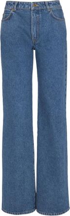 Balmain Denim jeans met rechte pijpen - Dames - Bootcut Jeans - Blauw - M - Denim - Jeans