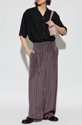 Ami Asymmetrical Cut Shirt, Mens, Black