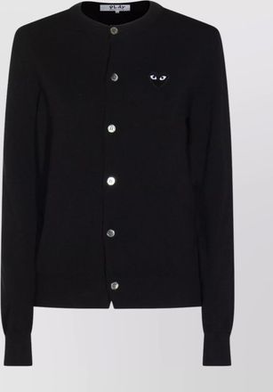 Comme Des Gar&ccedil;ons wool long-sleeve cardigan