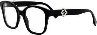 Fendi Fe 50135I Optisch Montuur - unisex - Brillen - Zwart - ONE Size - Accessoires