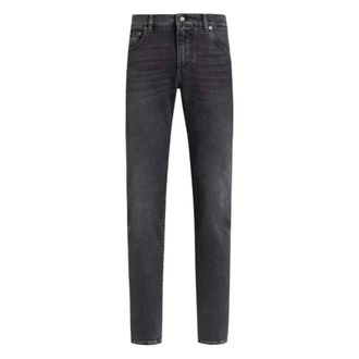 Dolce & Gabbana Slim-fit Jeans, male, Gray, Size: 4XL Denim trousers
