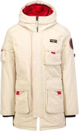 Aeronautica Heren, Mantels, Beige, Maat: XL Katoen