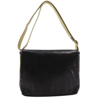 Bally Pre-owned Trainspotting Calf Shoulder Bag - Heren - Pre-owned - Zwart - Maat: ONE Size Leer