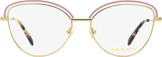 Emilio Pucci EP5170 Butterfly Metal Frame Eyeglasses - Gold