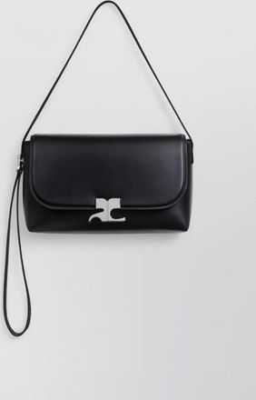 Courr&egrave;ges na leather clutch bag