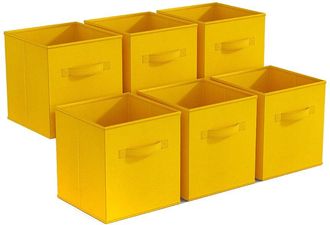 Sorbus 6 Pack 11In Foldable Storage Cubes