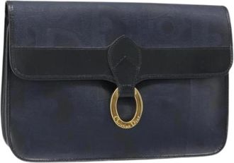 Dior Pre-owned Vintage Clutch Bag - Dames - Vintage Schoudertas - Blauw - ONE Size - Leer - Vintage
