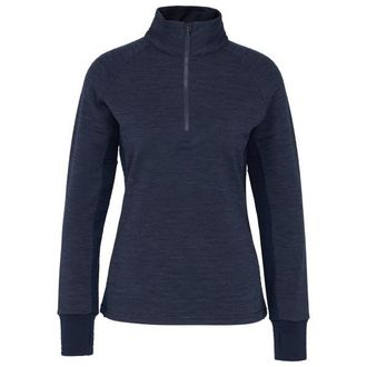 Stoic MerinoFleece260 FlenSt. II Half Zip Merinopullover f&uuml;r Damen | blau