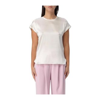 Pinko Pinko, Dames, Tops, Wit, Maat: XL Zijde