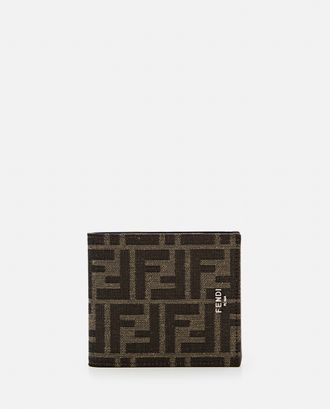 Fendi Bi-fold Jacquard Portafoglio