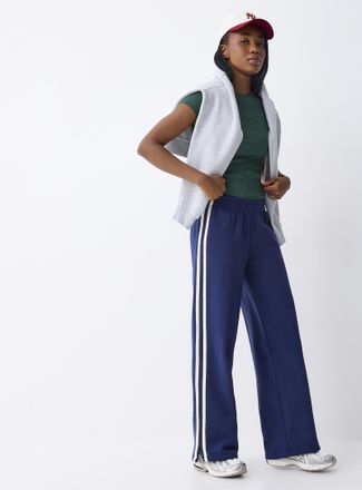 Twik Womens Track stripe wide-leg sweatpant