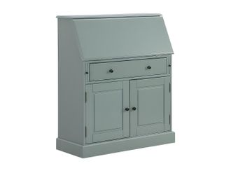 Vente-Unique Escritorio de pino y MDF - Verde almendra - CLEORE