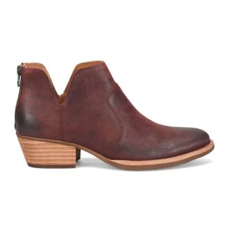 Kork-ease Womens Skye Leather Boot In Dark Red