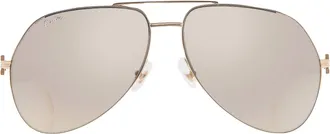 Cartier Premiere de Cartier Grey Pilot Unisex Sunglasses CT0110S 003 60
