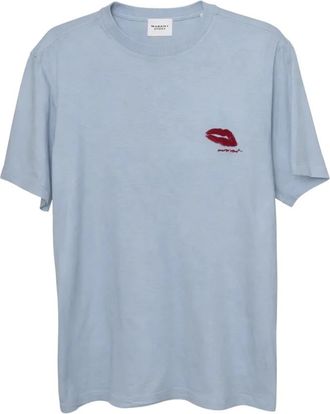 Isabel Marant T-Shirts, female, Blue, Size: S Zewel Shirt