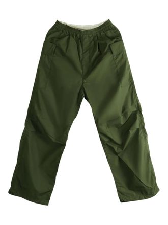 Nanamíca elastic-waist cargo trousers - Green