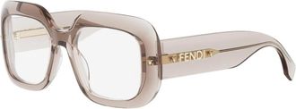 Fendi Scherm Bril - Dames - Brillen - Grijs - 53 MM - Accessoires
