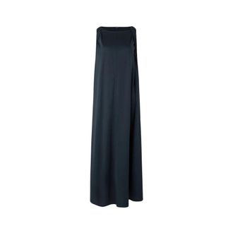 SOEUR Midi Dresses, female, Blue, Size: XS Debby Draped Sleeveless Dress