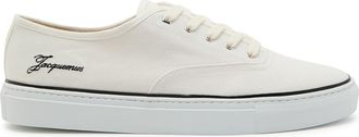 Jacquemus Les Fefe Logo-embroidered Canvas Sneakers - White - 45 (IT45 / UK11)