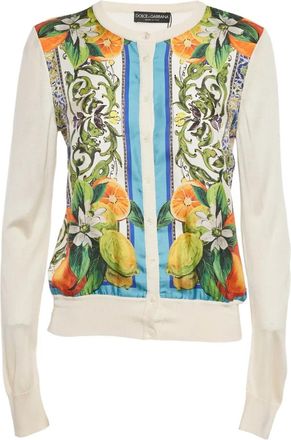 Dolce & Gabbana Cardigan con stampa - Toni neutri