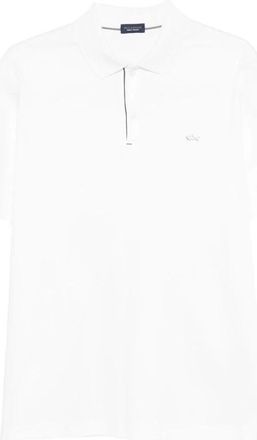 Paul & Shark Katoenen poloshirt voor heren - Heren - Polos - Wit - 2XL - Katoen - Tops