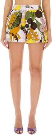 La DoubleJ Floral Print Shorts-Donna