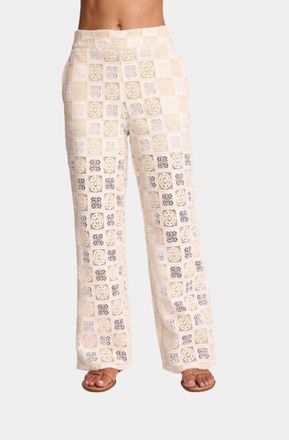 Sundays Garcia Straight Leg Pants In Cream Crochet